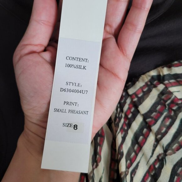 NWT Diane Von Furstenberg Silk & Wool Ailis dress - Size 8 - Picture 6 of 9